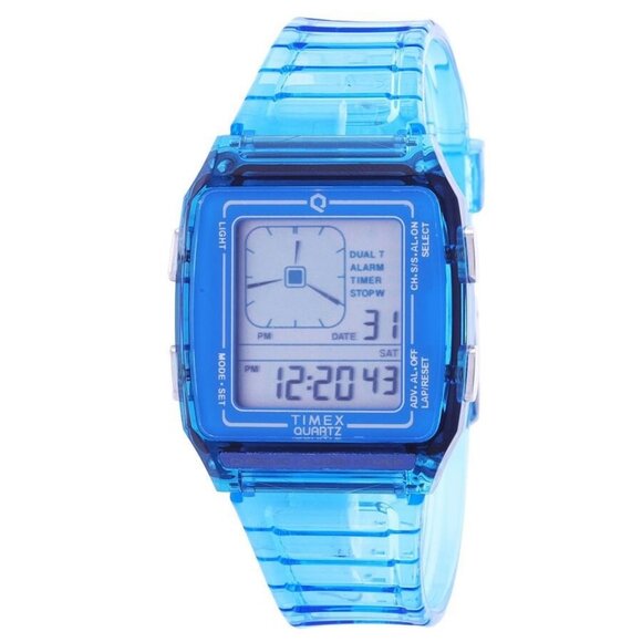 NWT Authentic Timex Q LCA Alarm Quartz Digital Resin Unisex Watch - Picture 1 of 3